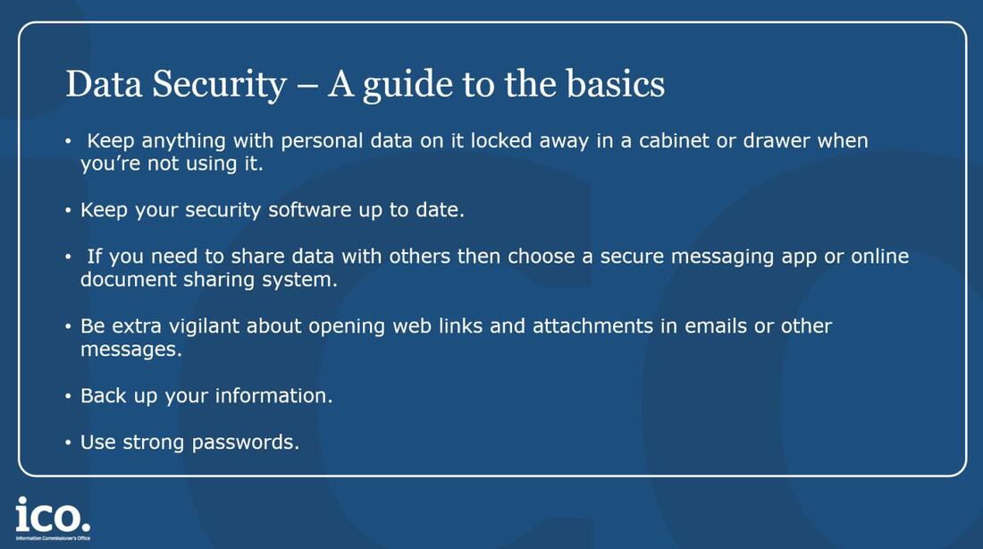 Data Security - Advice from the ICO Data Security - Advice from the ICO