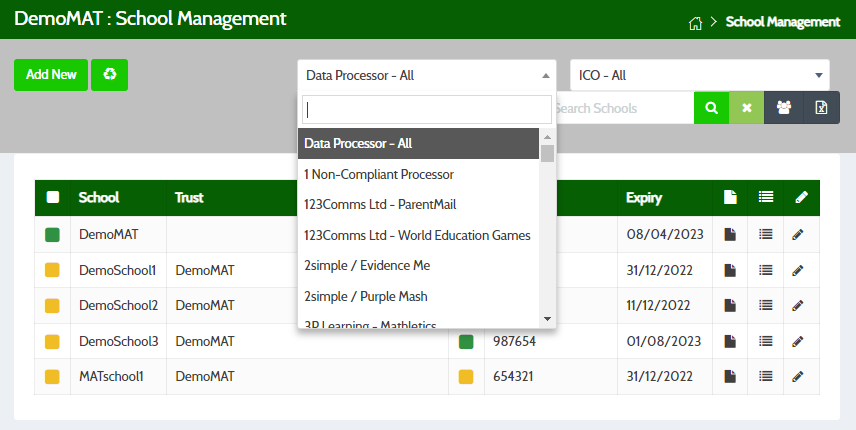 MAT - School Processor Search Wildstep UK Logo